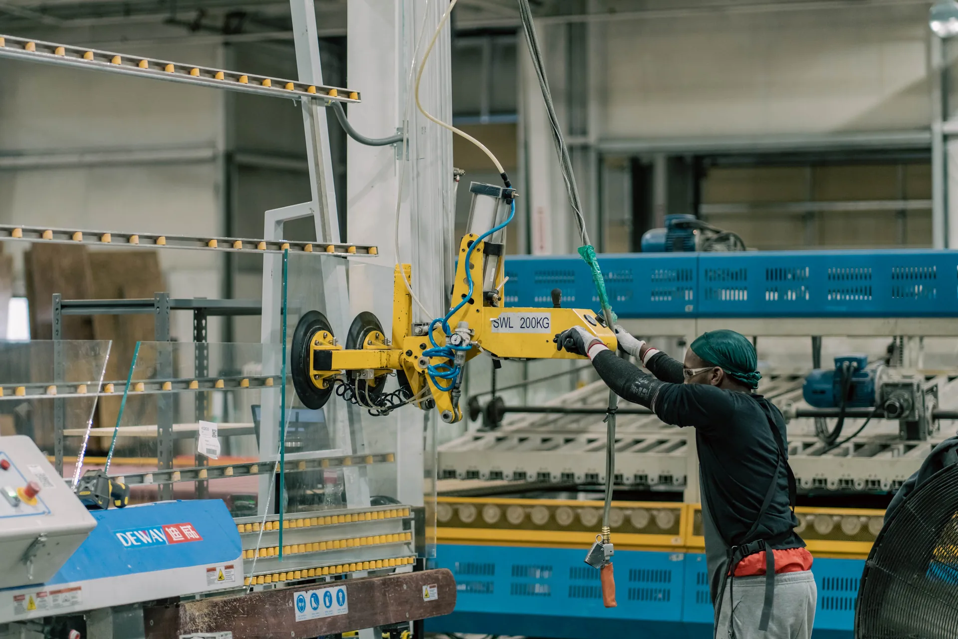 Glass fabrication, Goshen Manufacturing Company
